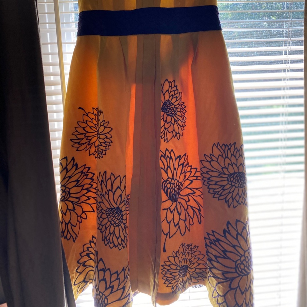 Anthropologie Floreat Natural Sunlight Dress
